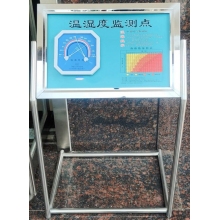 不銹鋼溫濕度監(jiān)測牌